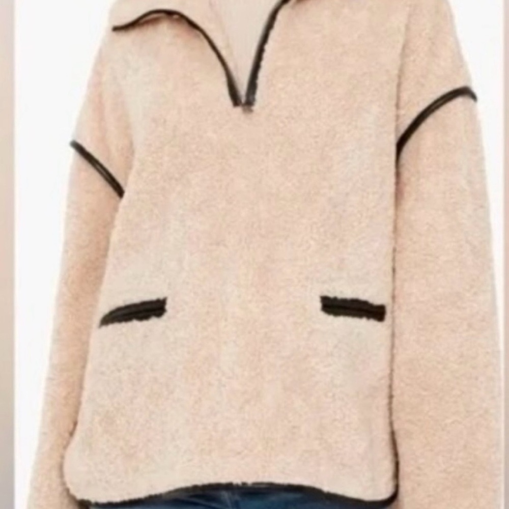 Tuckernuck Rhodes Pullover with Black Contrast Trim